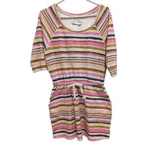 Anthropologie Saturday Sunday Womens Mini Dress Small Striped Terry Casual Beach